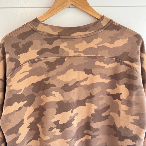 Lululemon Perfectly Oversized Crew Heritage 365 Camo Beige Multi-4 - Picture 11 of 16